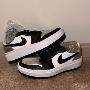 Nike Air Jordan 1 Elevate Low SE Metallic Silver Toe DQ8561-001 Womens Size 11